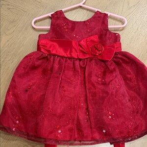 Jayne Copeland Red Sequin Formal Dress